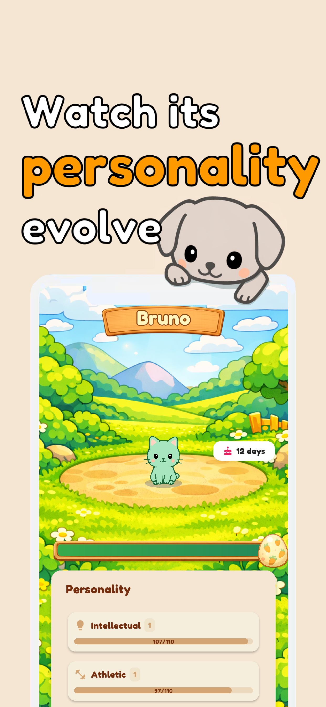 Hatchi evolution and trait unlocks